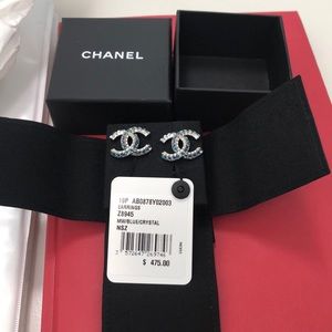 Authentic Chanel CC earrings.